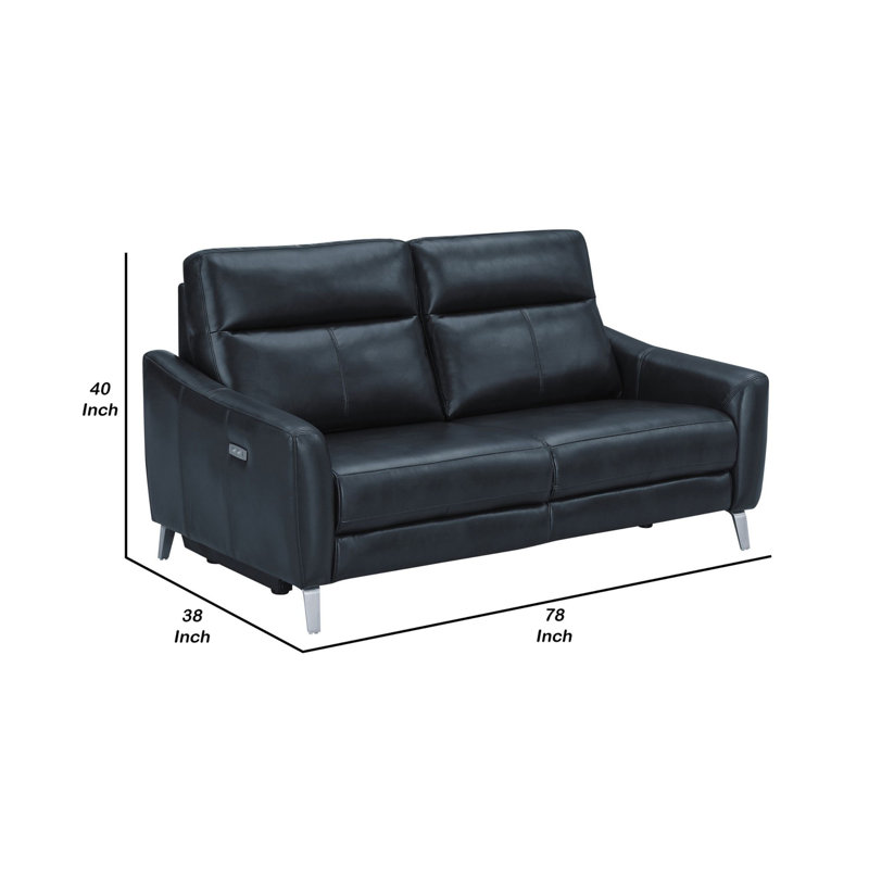 Orren Ellis Southend 78" Flared Arm Reclining Sofa Wayfair